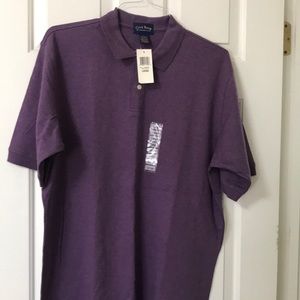 Club Room. Polo shirt. Size L. Color: Violet heather